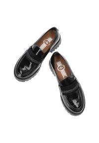 Czarne Półbuty Lemar Eleganckie Skórzane Buty. Okazja: na spotkanie biznesowe. Kolor: czarny. Materiał: skóra. Szerokość cholewki: normalna. Styl: elegancki #5