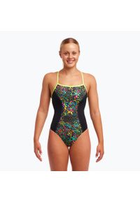 FUNKITA - Strój pływacki jednoczęściowy damski Funkita Bond Girl One Piece. Kolor: czarny, wielokolorowy