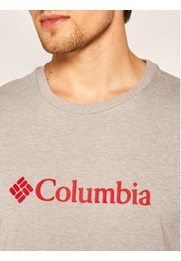 columbia - Columbia T-Shirt CSC Basic Logo EM2180 Szary Regular Fit. Kolor: szary. Materiał: bawełna