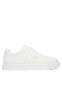 Calvin Klein Sneakersy Classic Cups Laceup Knit HM0HM02130 Biały. Kolor: biały. Materiał: materiał #1