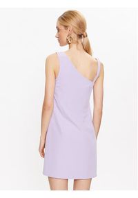 Just Cavalli Sukienka letnia 74PBO935 Fioletowy Regular Fit. Kolor: fioletowy. Materiał: bawełna. Sezon: lato