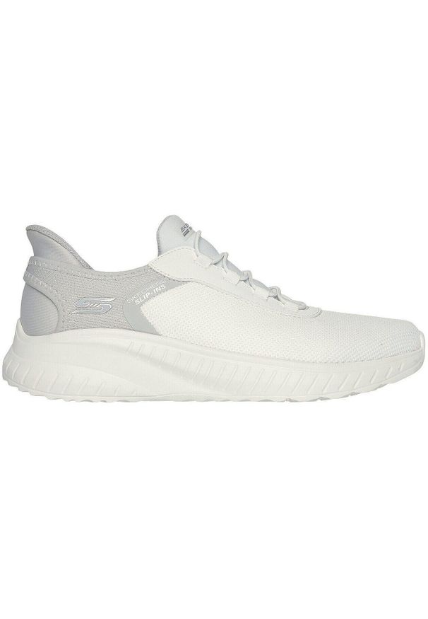 skechers - Buty sportowe męskie Skechers Bobs Squad Chaos T. Kolor: biały. Materiał: materiał