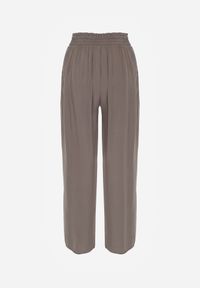 Renee - Brązowe Spodnie Karrill. Kolor: beżowy, brązowy. Materiał: wiskoza. Długość: długie. Sezon: lato. Styl: elegancki #6