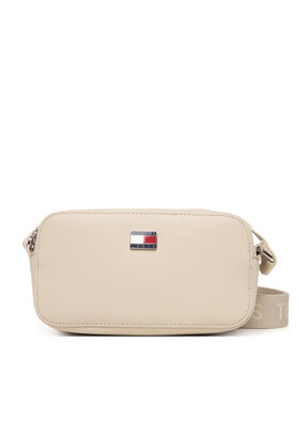 Tommy Jeans Torebka Tjw Daily Elevated Camera Bag AW0AW18065 Beżowy. Kolor: beżowy. Materiał: skórzane
