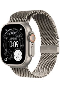 APPLE - Smartwatch Apple Watch Ultra 3 GPS + Cellular 49mm Natural Titanium / Titanium Milanese Loop L Szary (MF0E4QI/A). Rodzaj zegarka: smartwatch. Kolor: szary #1