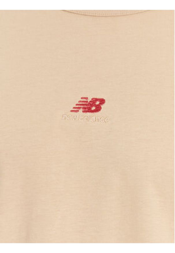 New Balance T-Shirt Athletics Remastered Graphic Cotton Jersey Short Sleeve T-shirt MT31504 Brązowy Regular Fit. Kolor: brązowy. Materiał: bawełna
