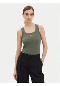 Pinko - PINKO Top Calcolatore 100807 Zielony Regular Fit. Kolor: zielony. Materiał: bawełna #1