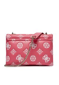 Guess Torebka Deesa Logo HWPG93 14210 Różowy. Kolor: różowy. Materiał: skórzane