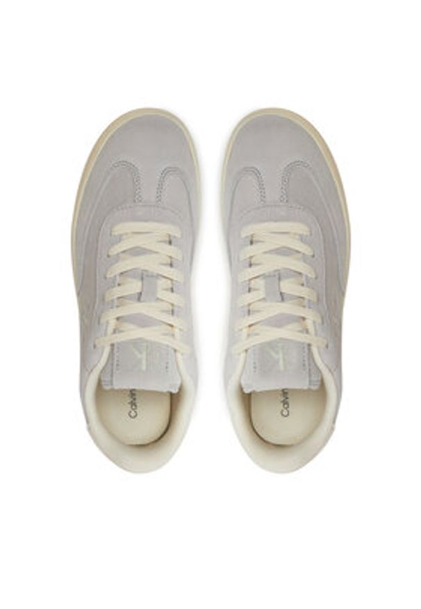 Calvin Klein Jeans Sneakersy Classic Cupsole Laceup Wt Wm YW0YW01833 Szary. Kolor: szary. Materiał: skóra, zamsz