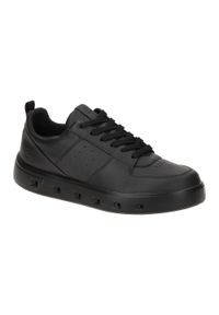 ecco - Buty do chodzenia damskie Ecco Sneaker Street 720. Zapięcie: sznurówki. Kolor: czarny. Materiał: materiał. Szerokość cholewki: normalna. Sport: turystyka piesza