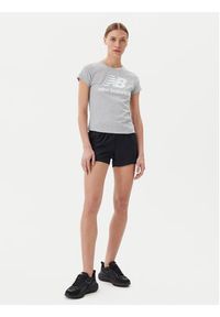 New Balance T-Shirt Essentials Stacked Logo Tee WT91546 Szary Athletic Fit. Kolor: szary. Materiał: bawełna #6