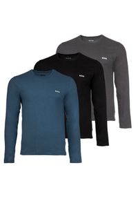 BOSS Longsleeve 20334 Kolorowy Comfort Fit. Materiał: bawełna. Długość rękawa: długi rękaw. Wzór: kolorowy