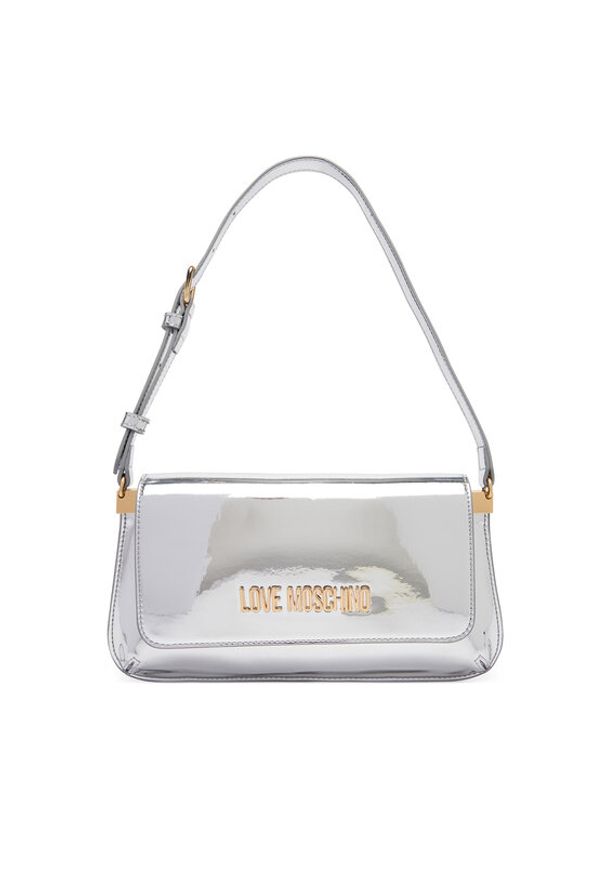 Love Moschino - LOVE MOSCHINO Torebka JC4058PP1OLP0902 Srebrny. Kolor: srebrny. Materiał: skórzane