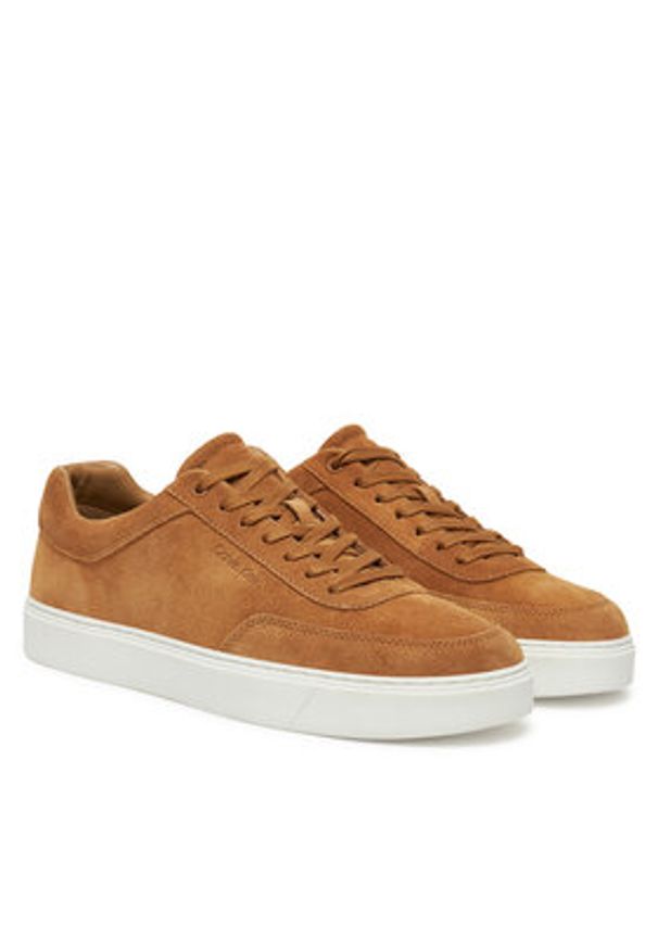 Calvin Klein Sneakersy Clean Cup Low Laceup Oxf Su HM0HM01880 Biały. Kolor: biały. Materiał: skóra