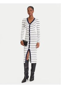 Guess Sukienka dzianinowa W5YK98 Z2YK2 Biały Slim Fit. Kolor: biały. Materiał: wiskoza