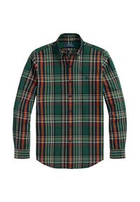 Polo Ralph Lauren Koszula 710P00524002 Zielony Custom Fit. Typ kołnierza: polo. Kolor: zielony. Materiał: bawełna #4