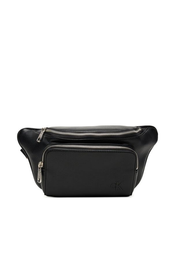 Calvin Klein Saszetka nerka Cargo Waistbag LV04D3130G Czarny. Kolor: czarny. Materiał: skóra