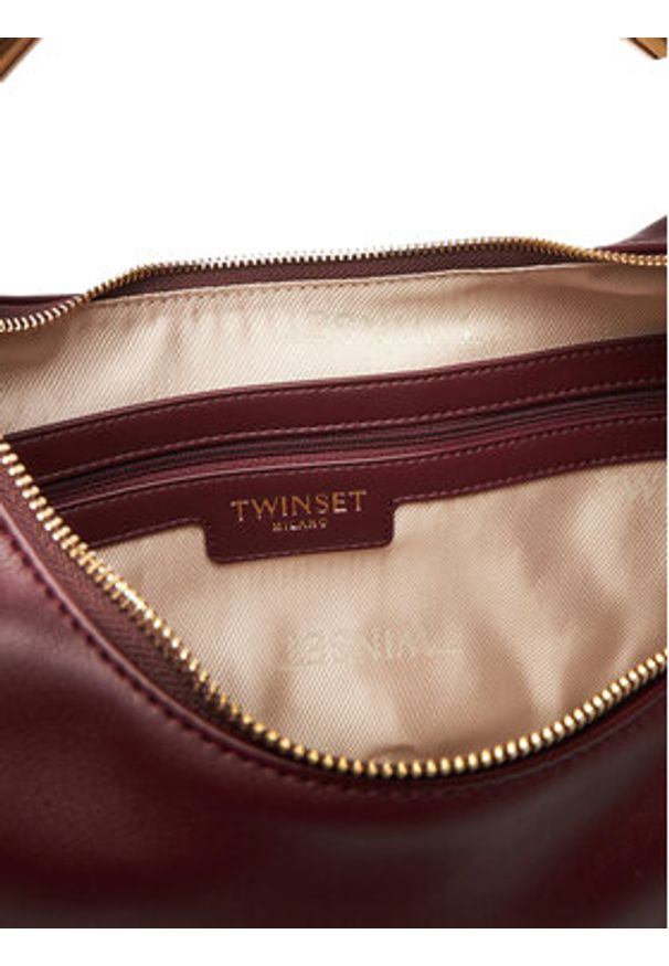 TwinSet - TWINSET Torebka 252TB7091 Bordowy. Kolor: czerwony. Materiał: skórzane