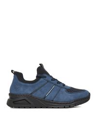 Rieker Sneakersy M4970-14 Niebieski. Kolor: niebieski. Materiał: syntetyk, materiał
