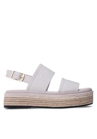 Calvin Klein Espadryle Flatform Wedge HW0HW01497 Écru. Materiał: materiał #1