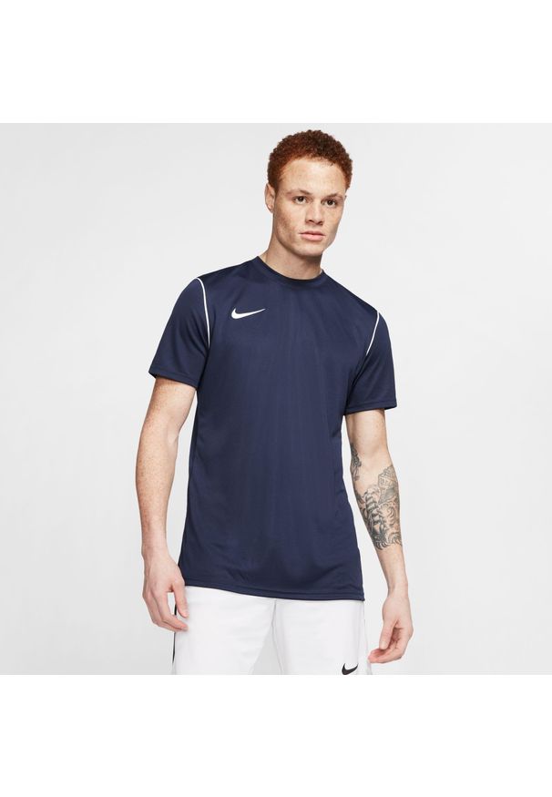Koszulka treningowa męska Nike Park 20. Kolor: czarny, wielokolorowy, niebieski. Długość rękawa: krótki rękaw. Długość: krótkie
