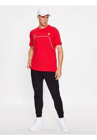 Puma T-Shirt Ferrari Race 620946 Czerwony Regular Fit. Kolor: czerwony. Materiał: bawełna