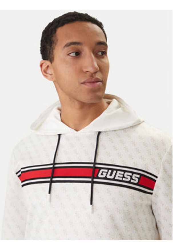 Guess Bluza Z4BQ30 K7122 Écru Regular Fit. Kolor: kremowy. Materiał: bawełna