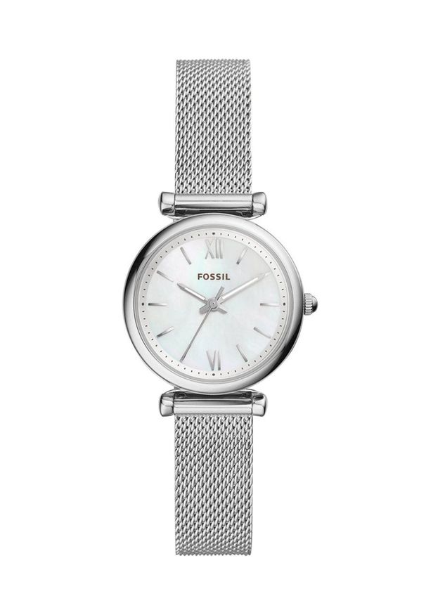 Fossil - Zegarek ES4432. Kolor: srebrny. Materiał: materiał