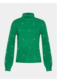 Brave Soul Sweter LK-248PRILLIAC Zielony Regular Fit. Kolor: zielony. Materiał: wiskoza #4