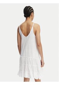 Banana Moon Sukienka letnia Dona Tafalia LTL10 Biały Regular Fit. Kolor: biały. Materiał: bawełna. Sezon: lato #2