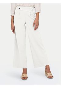 JDY Spodnie materiałowe Geggo 15208430 Biały Wide Leg. Kolor: biały. Materiał: syntetyk