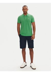 Tommy Jeans Polo DM0DM20676 Zielony Slim Fit. Typ kołnierza: polo. Kolor: zielony. Materiał: bawełna