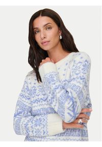 only - ONLY Sweter Xmas Nordic 15354824 Błękitny Regular Fit. Kolor: niebieski. Materiał: syntetyk #6