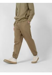 outhorn - Spodnie dresowe męskie - oliwkowe. Kolor: oliwkowy. Materiał: dresówka #8