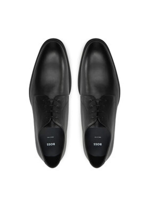 BOSS Półbuty Derby 50536535 Czarny. Kolor: czarny. Materiał: skóra