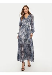 Guess Sukienka codzienna W5RK77 WGWV2 Granatowy Regular Fit. Okazja: na co dzień. Kolor: niebieski. Materiał: syntetyk. Typ sukienki: proste. Styl: casual #5