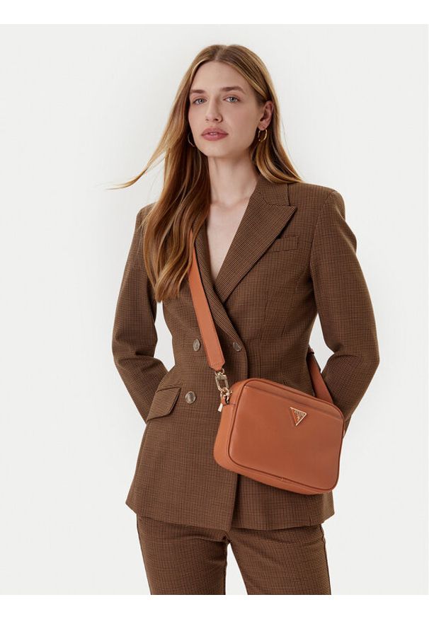 Guess Torebka Meridian II HWBG69 74140 Brązowy. Kolor: brązowy. Materiał: skórzane