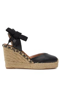 Hispanitas Espadryle HV243382 Czarny. Kolor: czarny. Materiał: skóra