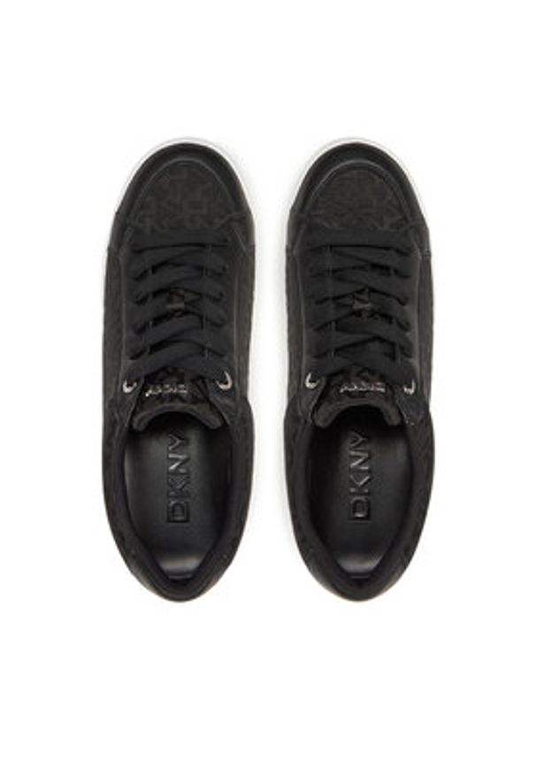 DKNY Sneakersy K1507746 Czarny. Kolor: czarny. Materiał: materiał