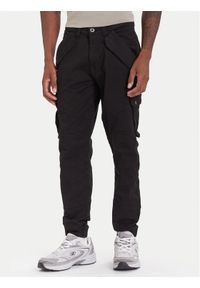 Alpha Industries Spodnie materiałowe Combat 126215 Czarny Slim Fit. Kolor: czarny. Materiał: bawełna