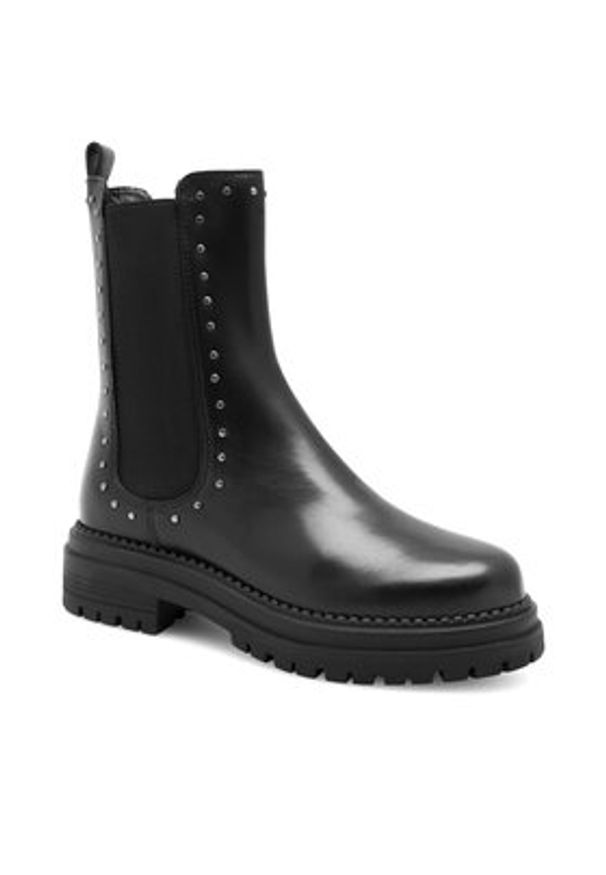 Sergio Bardi Botki RST-C1057-01SB Czarny. Kolor: czarny. Materiał: skóra