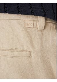 MICHAEL Michael Kors Chinosy CS5304BBEY Beżowy Straight Fit. Kolor: beżowy. Materiał: len #2