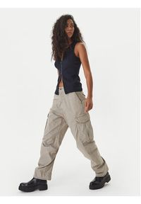 G-Star RAW - G-Star Raw Spodnie materiałowe D28756-D388 Beżowy Boyfriend Fit. Kolor: beżowy. Materiał: bawełna #6