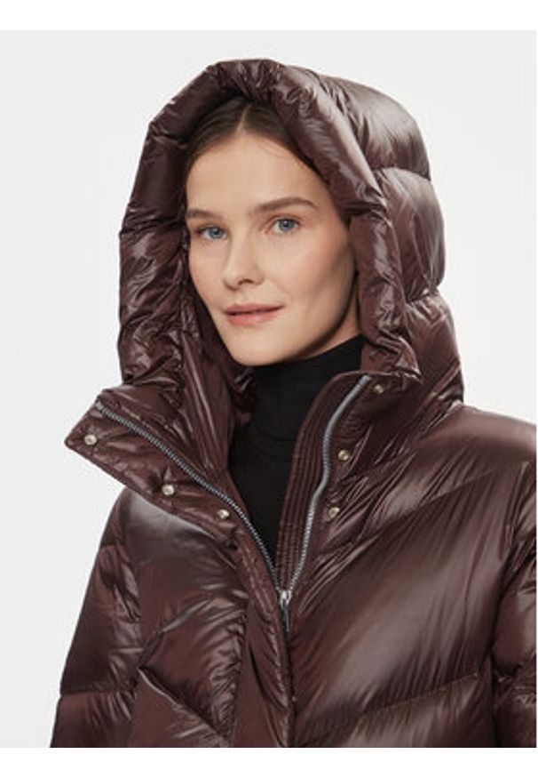 Woolrich Kurtka puchowa Aliquippa CFWWOU0926FRUT3085 Brązowy Regular Fit. Kolor: brązowy. Materiał: syntetyk