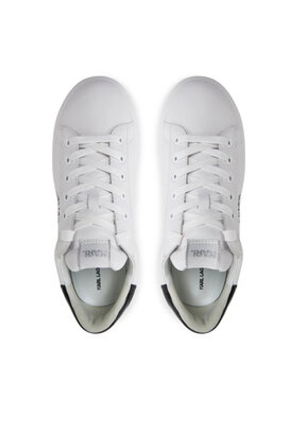 Karl Lagerfeld - KARL LAGERFELD Sneakersy Kapri KL52538K Biały. Kolor: biały. Materiał: skóra