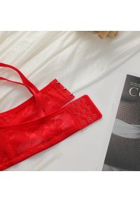 Intica - Biustonosz push-up z fiszbinami dla idealnego kształtu i wsparcia Ainslie. Kolor: czerwony. Materiał: materiał. Rodzaj stanika: biustonosz z fiszbinami, push-up #7