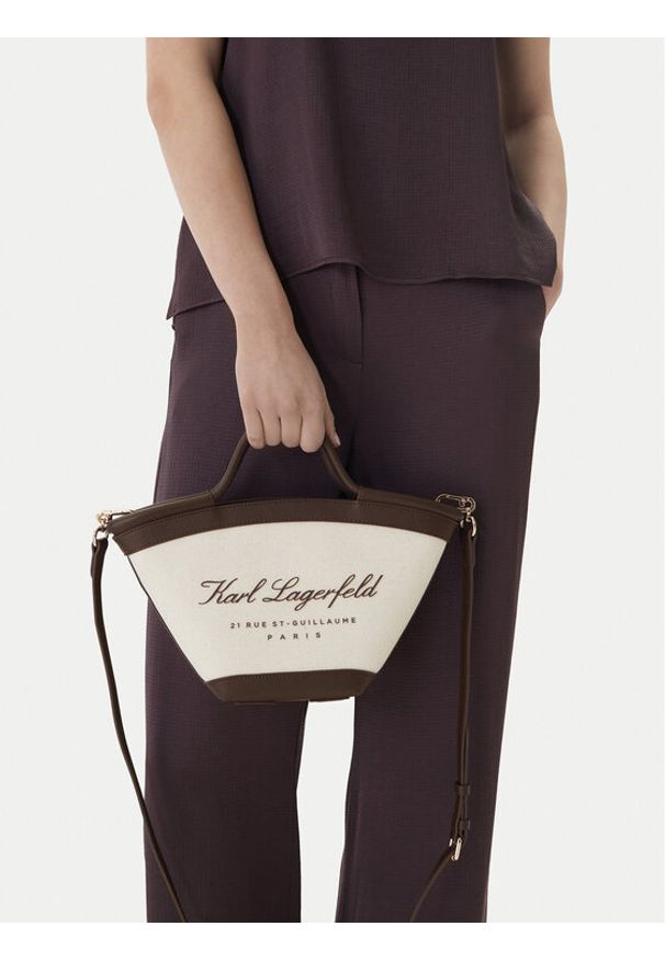 Karl Lagerfeld - KARL LAGERFELD Torebka B1W46067 Beżowy. Kolor: beżowy