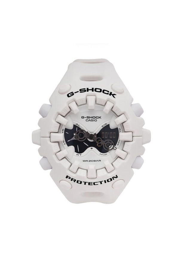 G-Shock Zegarek Original GA-V01-7AER Biały. Kolor: biały. Materiał: syntetyk