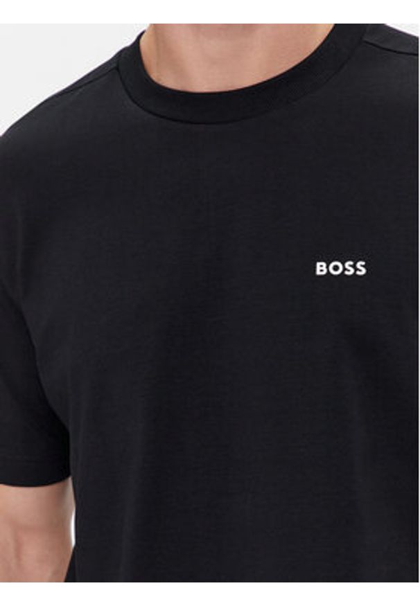 BOSS - Boss T-Shirt 50506373 Czarny Regular Fit. Kolor: czarny. Materiał: bawełna