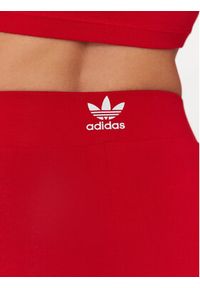 Adidas - adidas Legginsy Adicolor Classics 3-Stripes Leggings IB7382 Czerwony. Kolor: czerwony. Materiał: bawełna